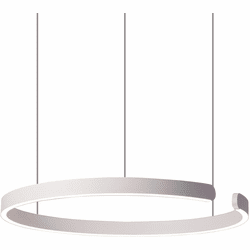 Lumpure 5373-860RP-WH-3 Tokio Contemporary Matte White LED Pendant Light
