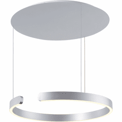Lumpure 5373D-830-30RP-SLV-3000-TR Tokio Modern Silver LED Hanging Light