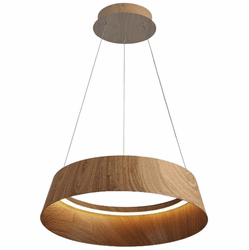 Lumpure 5636-850ROP-DWD-TR-CCT Buenos Aires Contemporary Dark Wood LED Lighting Pendant