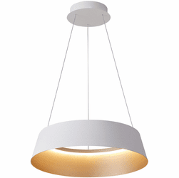Lumpure 5636-850ROP-WH/CGD-CCT Buenos Aires Modern White And Champagne LED Ceiling Light Pendant