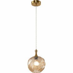 Mateo C30902AGAM Eesha Contemporary Aged Gold Brass Mini Pendant Lighting