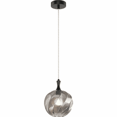 Mateo C30902MBSM Eesha Modern Matte Black Mini Hanging Lamp