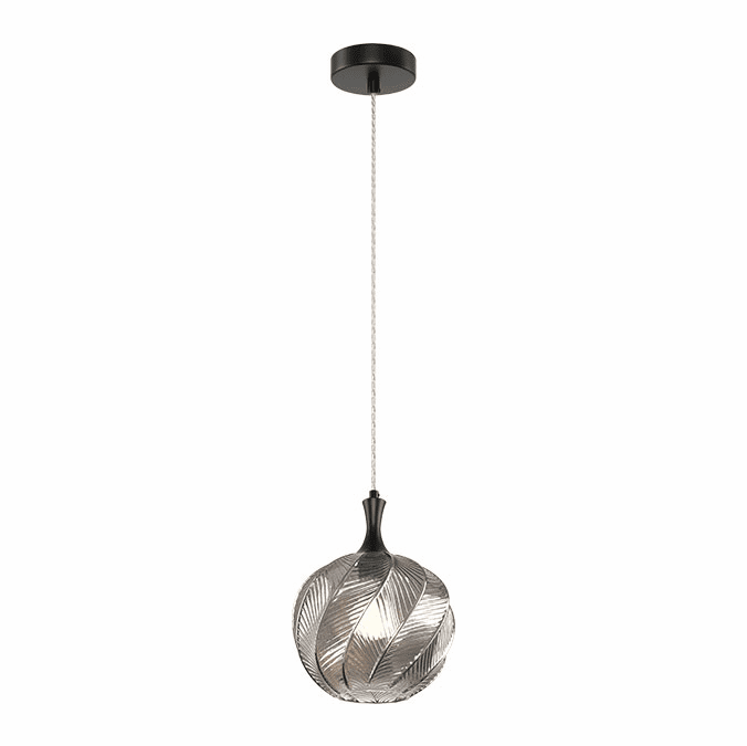 Mateo C30902MBSM Eesha Modern Matte Black Mini Hanging Lamp