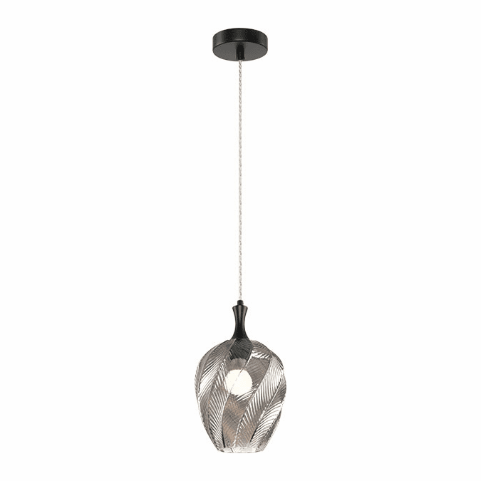 Mateo C30903MBSM Eesha Contemporary Matte Black Mini Pendant Lighting