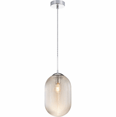 Mateo C31001CHCN Maruna Contemporary Chrome Mini Hanging Pendant Light