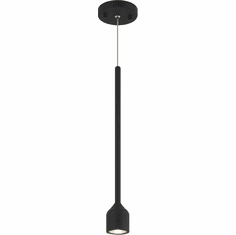 Mateo C35401MB Lumenagio Contemporary Matte Black LED Mini Hanging Lamp