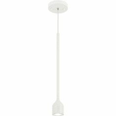 Mateo C35401WH Lumenagio Contemporary White LED Mini Drop Ceiling Lighting