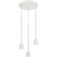 Mateo C35403WH Lumenagio Modern White LED Multi Pendant Lamp