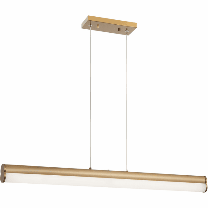 Mateo C36533AG Junction Contemporary Aged Gold Brass LED 32.5" Kitchen Island Light Fixture