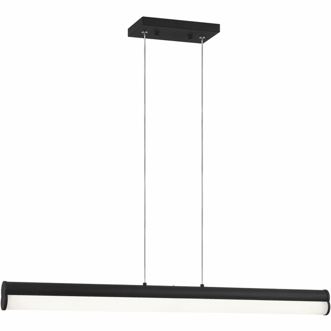 Mateo C36533MB Junction Modern Matte Black LED 32.5" Kitchen Island Light Fixture