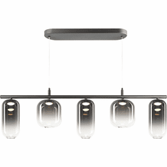 Mateo C37405MBSM Refrax Contemporary Matte Black LED Island Lighting