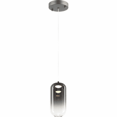 Mateo C37411MBSM Refrax Modern Matte Black LED Mini Pendant Hanging Light