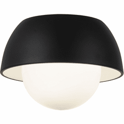 Mateo M11301MBOP Watson Modern Matte Black LED 9" Flush Mount Lighting