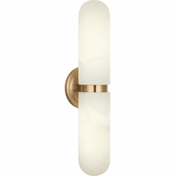 Mateo S01912AG Capsula Modern Aged Gold Brass Bath Lighting Fixture