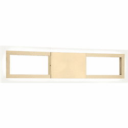 Mateo S02518AG Valance Contemporary Aged Gold Brass LED 18" Bathroom Lighting Fixture