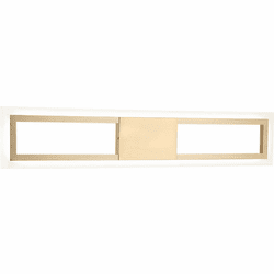 Mateo S02524AG Valance Modern Aged Gold Brass LED 24" Bathroom Vanity Light Fixture
