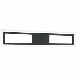 Mateo S02524MB Valance Contemporary Matte Black LED 24" Vanity Lighting