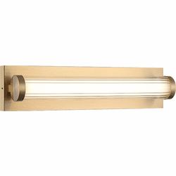 Mateo S08318AG Athena Modern Aged Gold Brass LED 18" Vanity Lighting Fixture