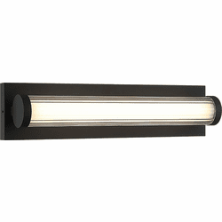 Mateo S08318MB Athena Modern Matte Black LED 18" Bath Lighting Fixture