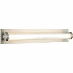 Mateo S08324BN Athena Modern Brushed Nickel LED 24" Bathroom Lighting Sconce