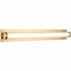 Mateo S08330AG Athena Modern Aged Gold Brass LED 30" Bathroom Vanity Light