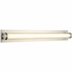 Mateo S08330BN Athena Contemporary Brushed Nickel LED 30" Bathroom Sconce