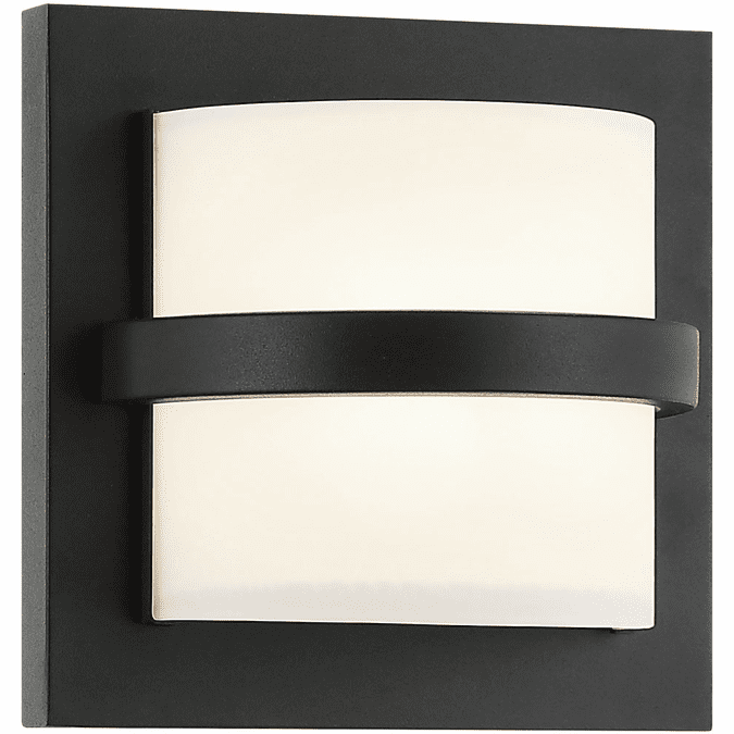 Mateo S15807MB Brampton Contemporary Matte Black LED Wall Light Fixture