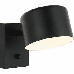 Mateo S16601BK Clinton Contemporary Black Wall Lighting Fixture