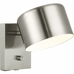 Mateo S16601BN Clinton Modern Brushed Nickel Lamp Sconce