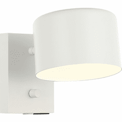 Mateo S16601WH Clinton Modern White Wall Light Sconce