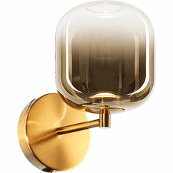 Mateo W37401AGAG Refrax Modern Aged Gold Brass LED Light Sconce