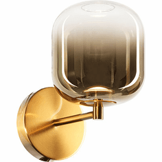 Mateo W37401AGAG Refrax Modern Aged Gold Brass LED Light Sconce