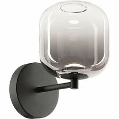 Mateo W37401MBSM Refrax Contemporary Matte Black LED Lamp Sconce
