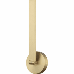 Mateo W39015BG Archie Contemporary Brushed Gold LED Sconce Lighting