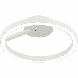 Mateo X36712WH The Trundle Contemporary White LED 12" Ceiling Light Fixture