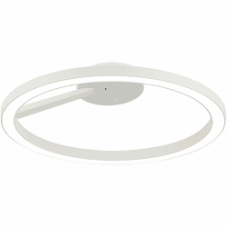Mateo X36716WH The Trundle Modern White LED 16" Flush Lighting