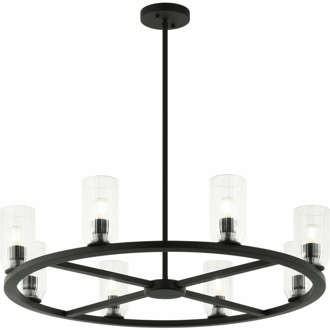 Matteo C34008MB Westlock Contemporary Matte Black Chandelier Light