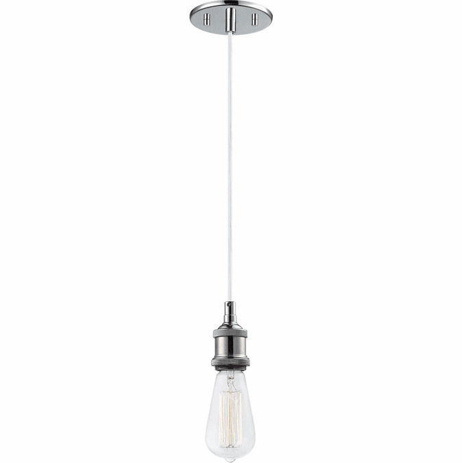 Matteo C46100CH Bulstrode's Workshop Modern Chrome 4.75" Mini Hanging Light
