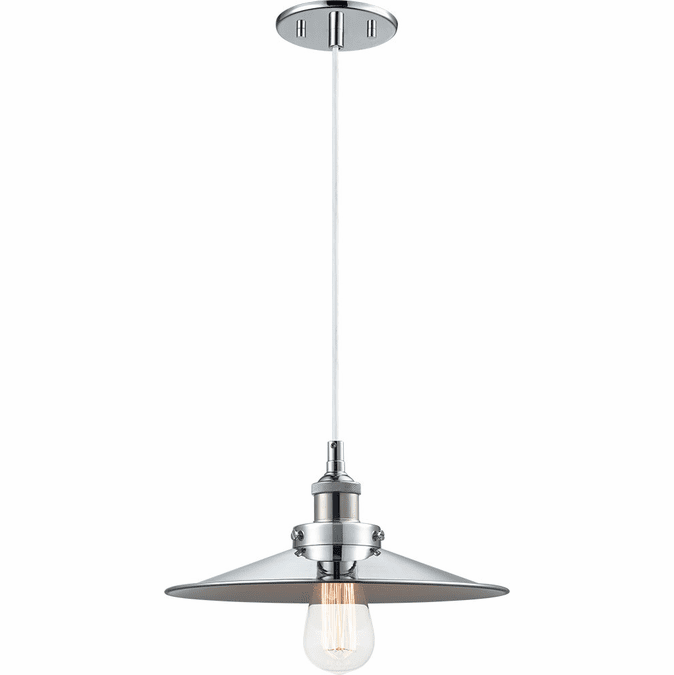 Matteo C46112CHCH Bulstrode's Workshop Contemporary Chrome 11.75" Mini Drop Ceiling Light Fixture