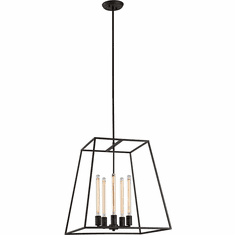 Matteo C57005RB Candor Modern Rusty Black 22" Foyer Lighting Fixture