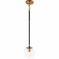 Matteo C58201AGCL Particles Contemporary Aged Gold Brass Mini Pendant Lamp