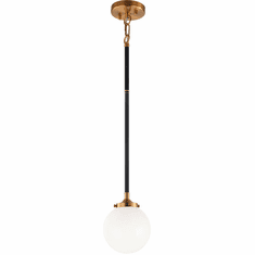 Matteo C58201AGOP Particles Modern Aged Gold Brass Mini Hanging Lamp