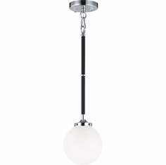 Matteo C58201CHOP Particles Modern Black & Chrome Mini Pendant Light Fixture