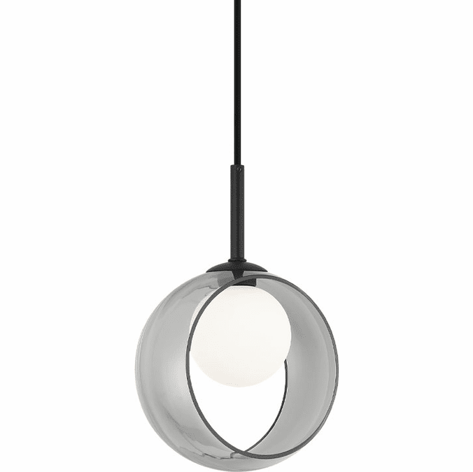 Matteo C60601BKSM Delcia Modern Black LED Mini Pendant Lighting Fixture
