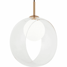 Matteo C60611AGCL Delcia Modern Aged Gold Brass LED Mini Pendant Light