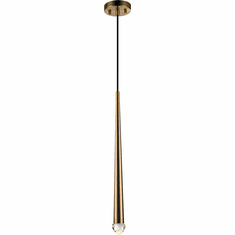 Matteo C62701AG Renaie Modern Aged Gold Brass LED Mini Hanging Pendant Lighting