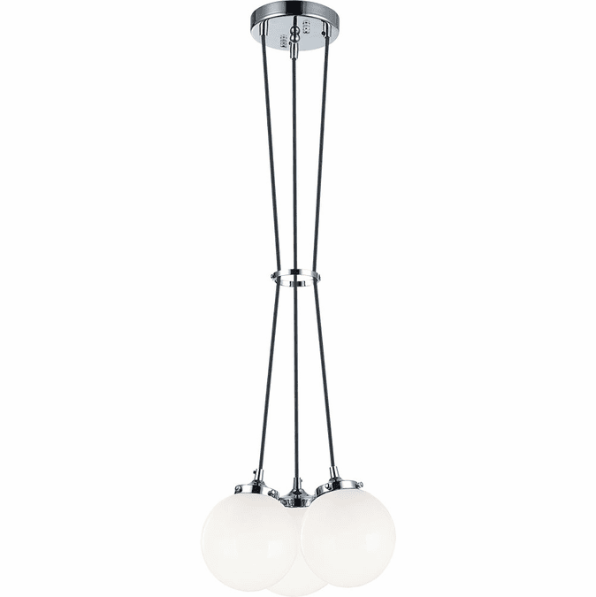 Matteo C63003CHOP The Bougie Contemporary Chrome Multi Hanging Pendant Lighting