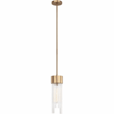 Matteo C66901AG Kellan Modern Aged Gold Brass 5" Mini Hanging Pendant Lighting