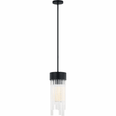 Matteo C66903MB Kellan Modern Matte Black 7" Mini Ceiling Pendant Light