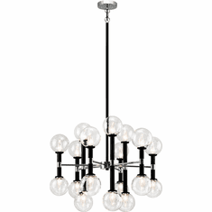 Matteo C75318BKCL Stellar Modern Black Chandelier Lamp
